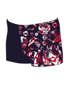 GLITCHAMP ALLOVER AQUASHORT