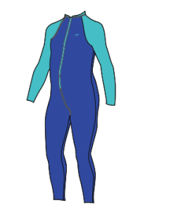 COLORBLOCK ALL IN ONE SUIT